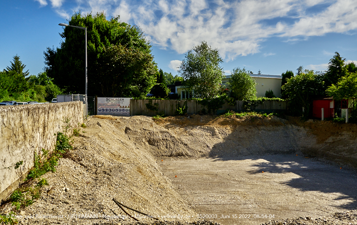 15.06.2022 - Baugrube an der Niederalmstraße 16